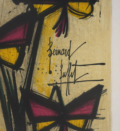 Bernard BUFFET : La pensée, Lithographie originale signée