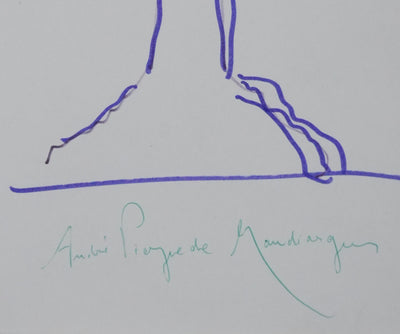 Autographe original de André PIEYRE DE MANDIARGUES (photo de détail 2) - Crédit photo : Galerie Art.Paris