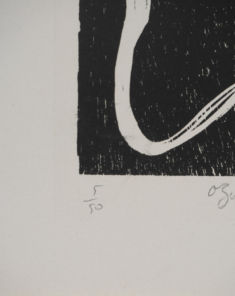 Claude BOGRATCHEW : Abstraction organique, Gravure originale