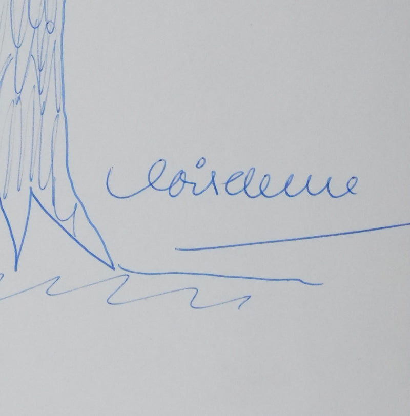 Autographe original de Pierre DE BOISDEFFRE (photo de détail 2) - Crédit photo : Galerie Art.Paris