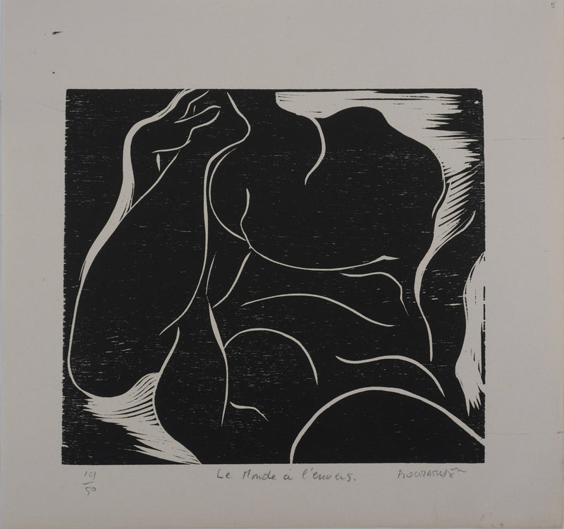 Claude BOGRATCHEW : Corps abstrait, Gravure originale