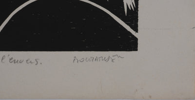 Claude BOGRATCHEW : Corps abstrait, Gravure originale