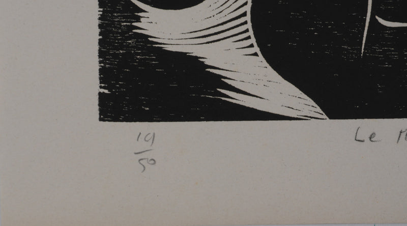Claude BOGRATCHEW : Corps abstrait, Gravure originale