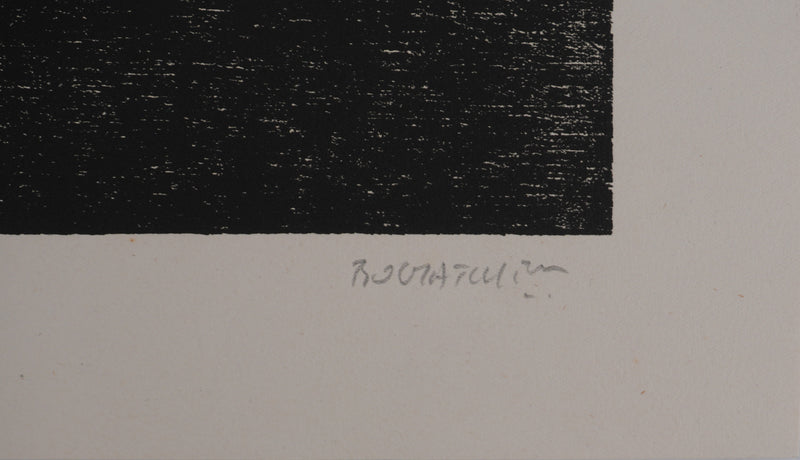 Claude BOGRATCHEW : Paysage rocheux abstrait, Gravure originale