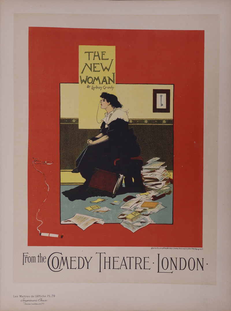 Albert George MORROW : The New Woman, Lithographie originale