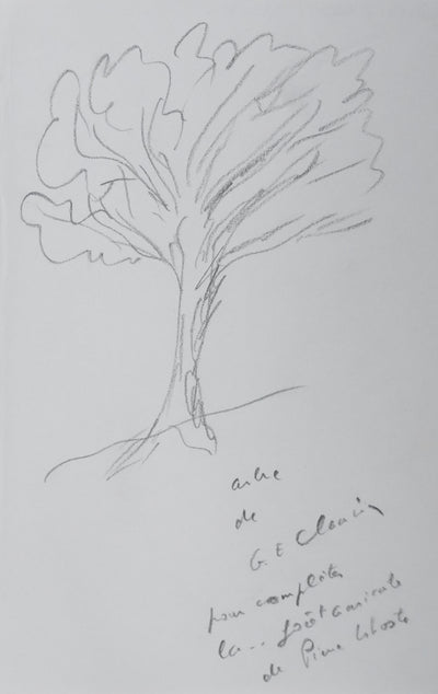 Autographe original de Georges Emmanuel CLANCIER (vue générale) - Crédit photo : Galerie Art.Paris