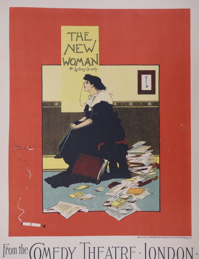 Albert George MORROW : The New Woman, Lithographie originale