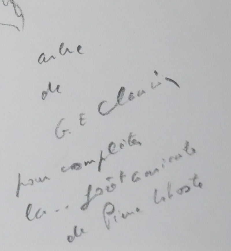 Autographe original de Georges Emmanuel CLANCIER (photo de détail 3) - Crédit photo : Galerie Art.Paris