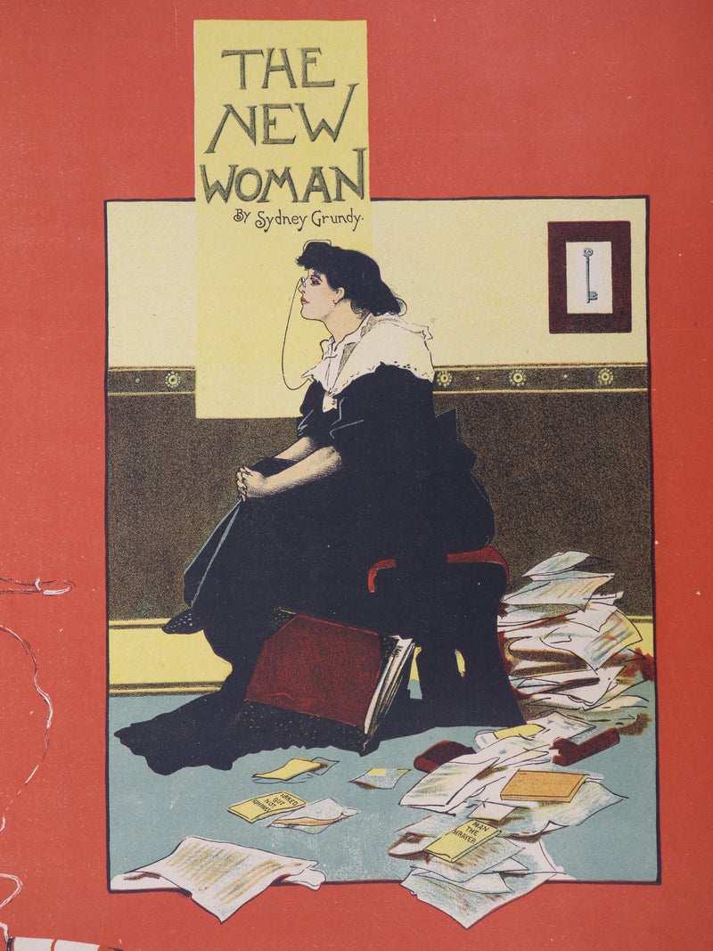 Albert George MORROW : The New Woman, Lithographie originale