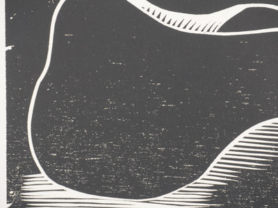 Claude BOGRATCHEW : Paysage rocheux abstrait, Gravure originale