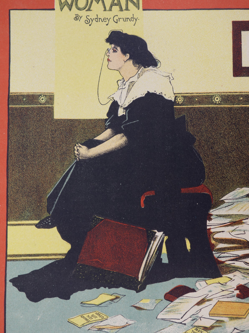 Albert George MORROW : The New Woman, Lithographie originale