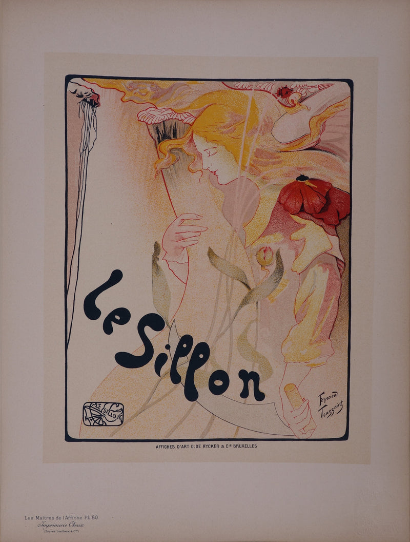 Fernand TOUSSAINT : Le sillon, Lithographie originale signée