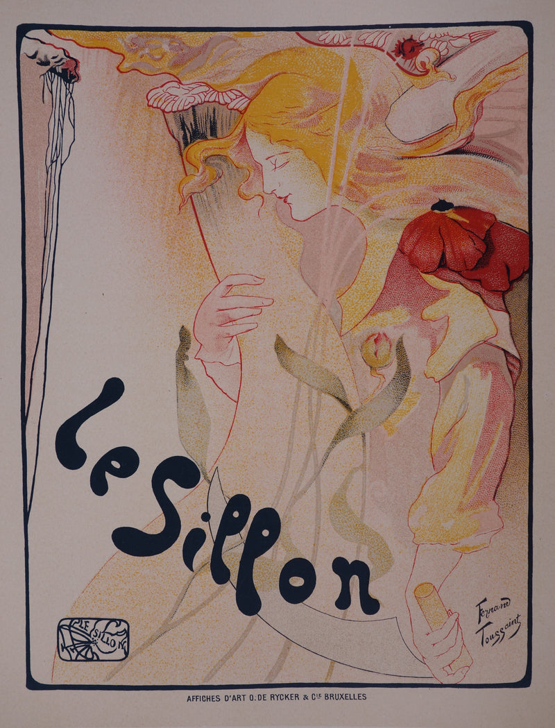 Fernand TOUSSAINT : Le sillon, Lithographie originale signée
