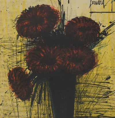 Bernard BUFFET : Les soucis, Lithographie originale signée