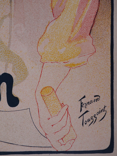 Fernand TOUSSAINT : Le sillon, Lithographie originale signée