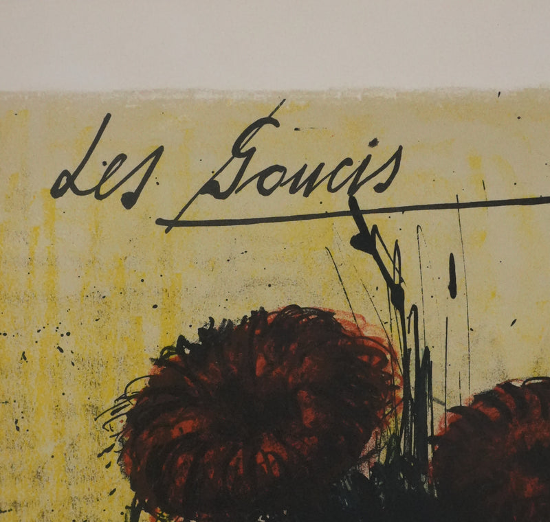 Bernard BUFFET : Les soucis, Lithographie originale signée