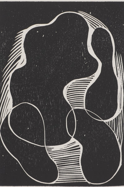Claude BOGRATCHEW : Etreinte abstraite, Gravure originale