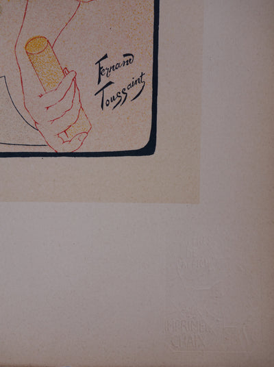 Fernand TOUSSAINT : Le sillon, Lithographie originale signée