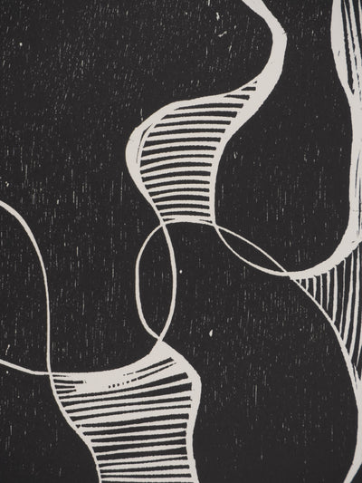 Claude BOGRATCHEW : Etreinte abstraite, Gravure originale
