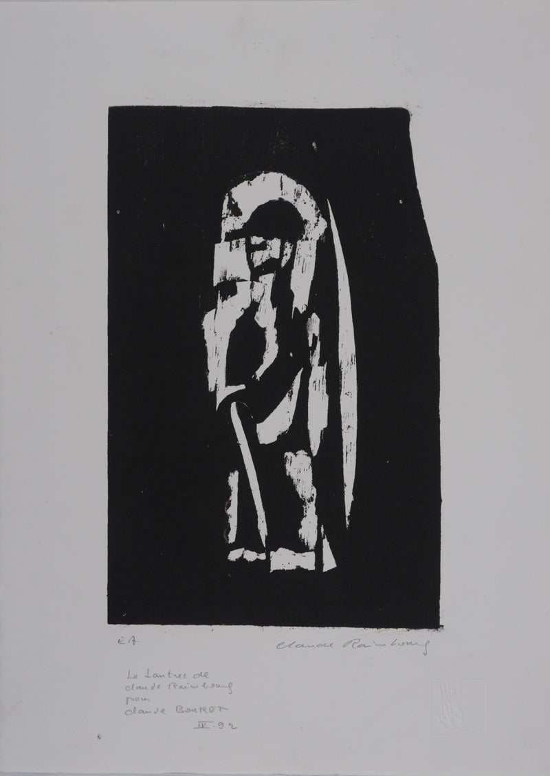 Claude BOGRATCHEW : Dans la pénombre, Gravure originale