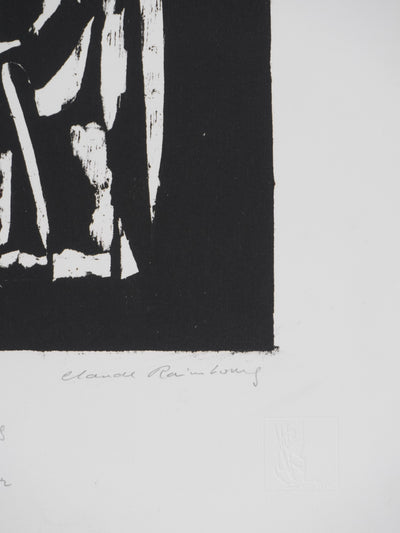 Claude BOGRATCHEW : Dans la pénombre, Gravure originale