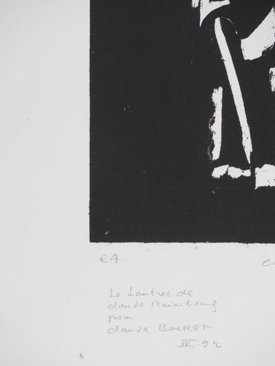 Claude BOGRATCHEW : Dans la pénombre, Gravure originale