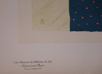 Henri DE TOULOUSE LAUTREC : La revue blanche, Lithographie originale signée