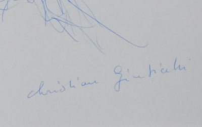 Autographe original de Christian GIUDICELLI (photo de détail 2) - Crédit photo : Galerie Art.Paris