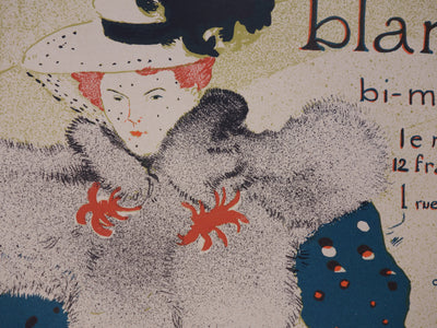 Henri DE TOULOUSE LAUTREC : La revue blanche, Lithographie originale signée