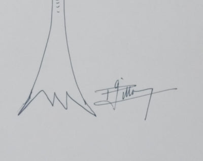 Autographe original de Pierre GILLON (photo de détail 2) - Crédit photo : Galerie Art.Paris