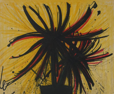 Bernard BUFFET : Le chrysanthème du Japon, Lithographie originale signée