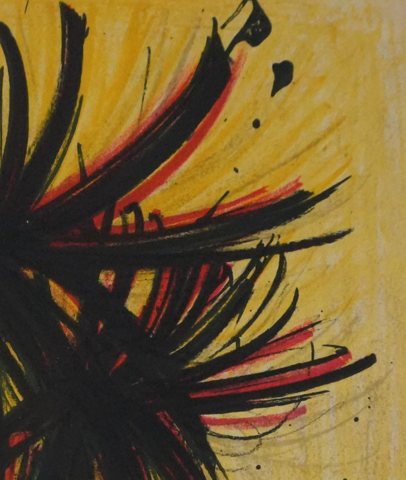 Bernard BUFFET : Le chrysanthème du Japon, Lithographie originale signée