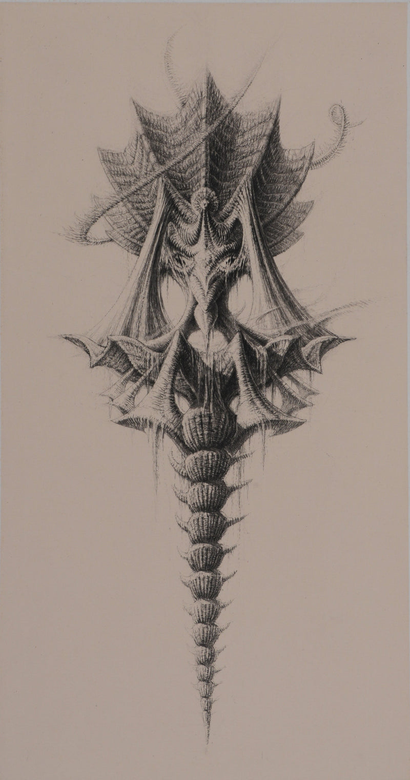 Jean Michel MATHIEUX-MARIE : Créature marine, Gravure originale