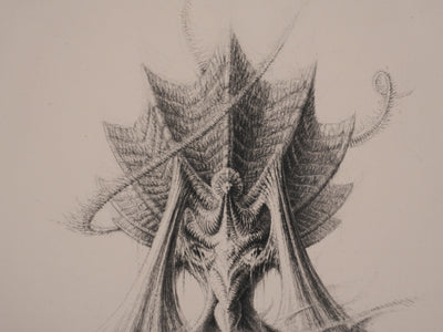 Jean Michel MATHIEUX-MARIE : Créature marine, Gravure originale