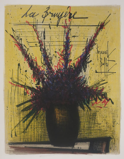 Bernard BUFFET : La bruyère, Lithographie originale signée