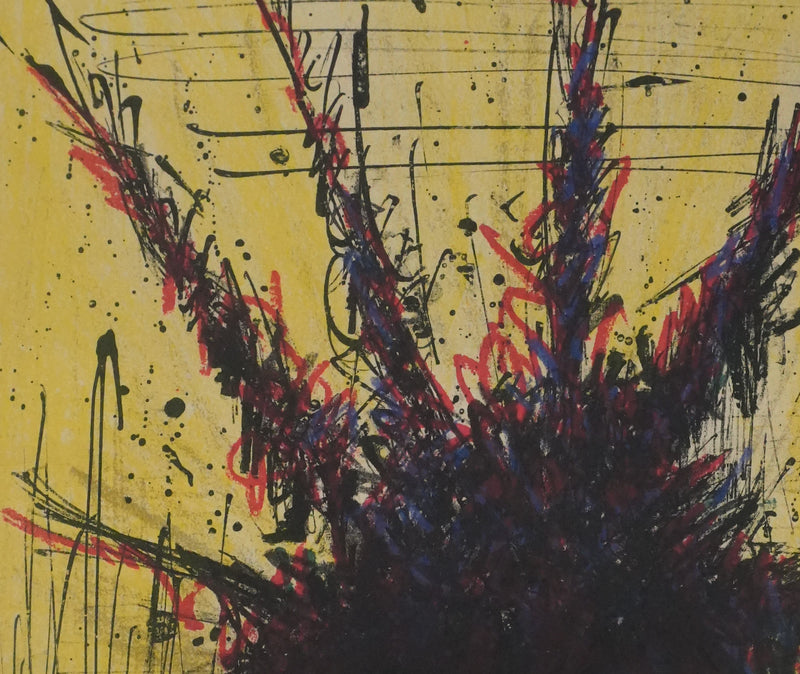 Bernard BUFFET : La bruyère, Lithographie originale signée