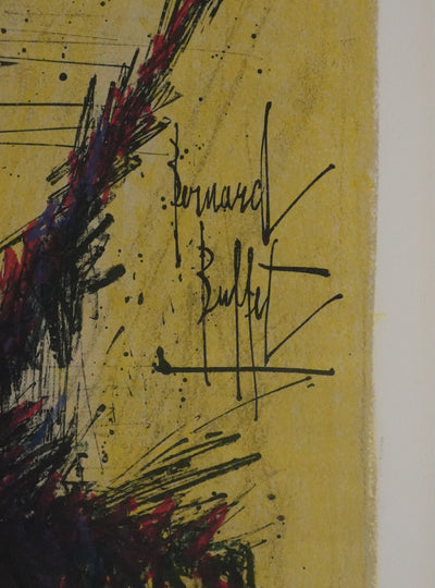 Bernard BUFFET : La bruyère, Lithographie originale signée