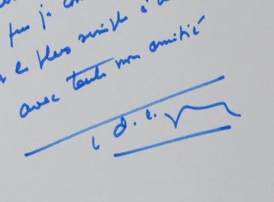 Autographe original de Fr. DELAGRANGE (photo de détail 2) - Crédit photo : Galerie Art.Paris