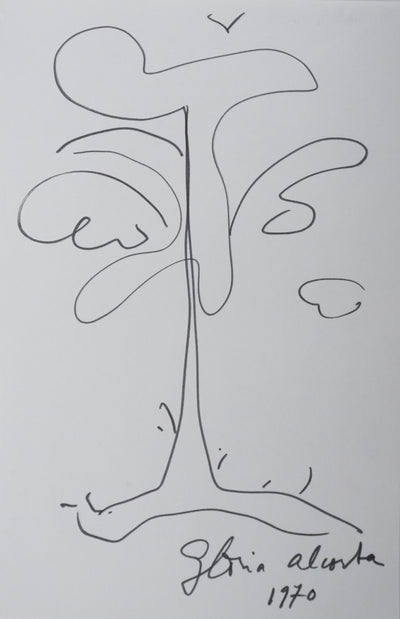 Autographe original de Gloria ALCORTA (vue générale) - Crédit photo : Galerie Art.Paris