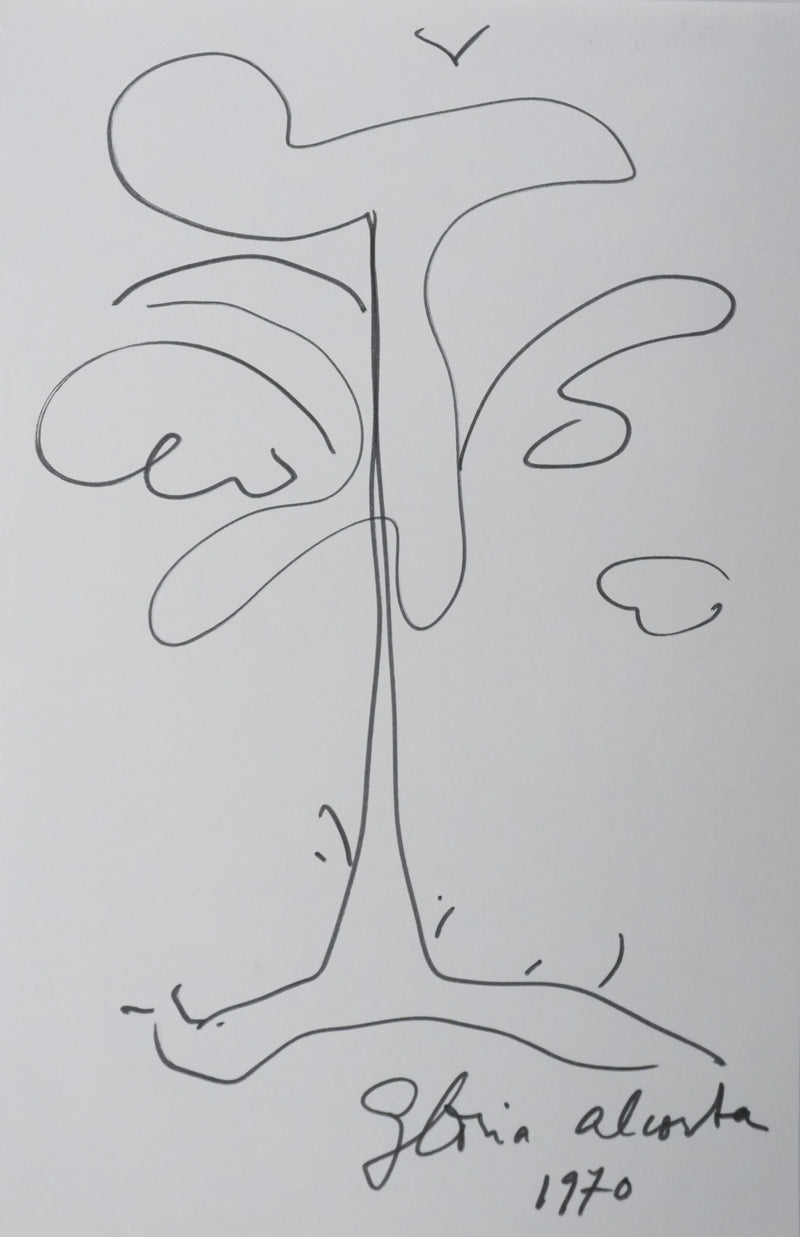 Autographe original de Gloria ALCORTA (vue générale) - Crédit photo : Galerie Art.Paris