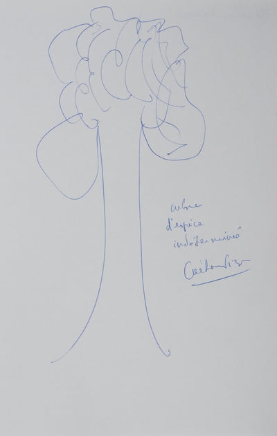 Autographe original de Gaetan PICON (vue générale) - Crédit photo : Galerie Art.Paris