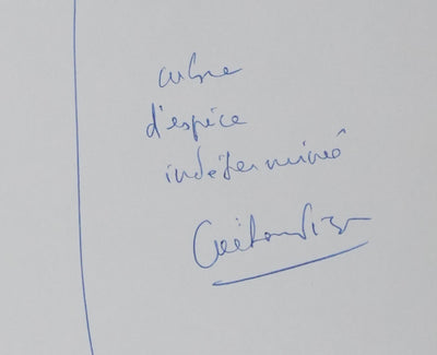 Autographe original de Gaetan PICON (photo de détail 2) - Crédit photo : Galerie Art.Paris