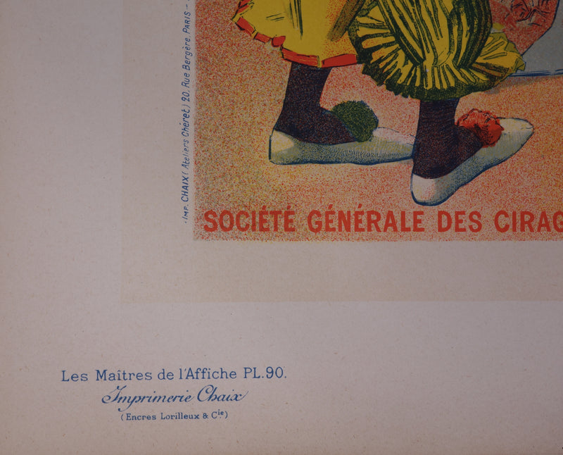 AF Lucien LEFEVRE: Electricine, original signed lithograph, 1897