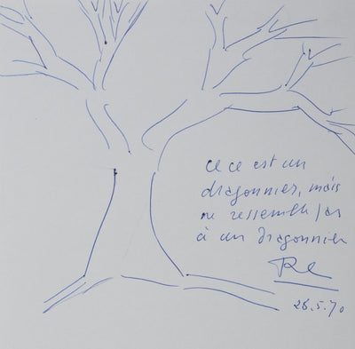 Autographe original de Roger CAILLOIS (photo de détail 2) - Crédit photo : Galerie Art.Paris