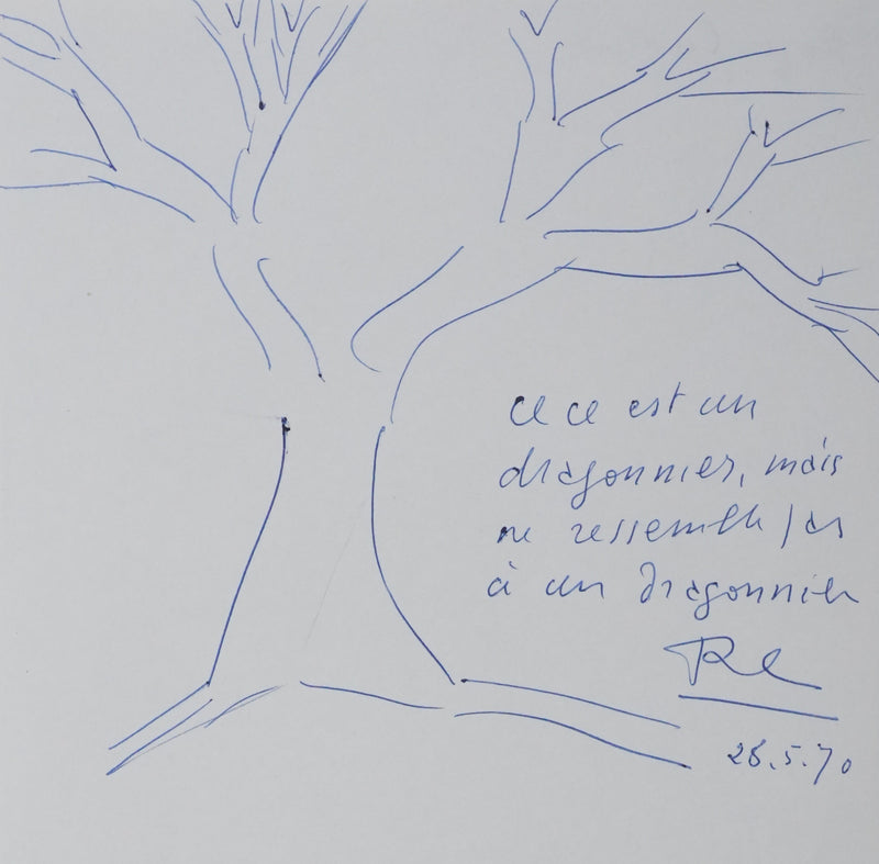 Autographe original de Roger CAILLOIS (photo de détail 2) - Crédit photo : Galerie Art.Paris