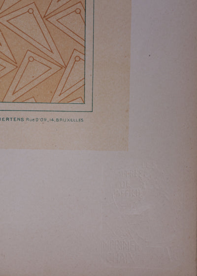 Adolphe CRESPIN : L'architecte, Lithographie originale signée