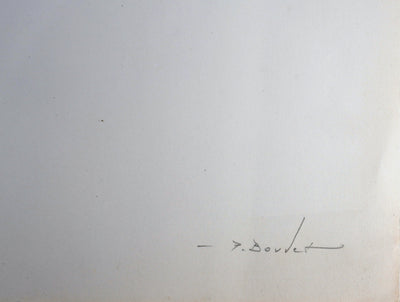 Pierre BOUDET : Port de Honfleur, Lithographie originale signée