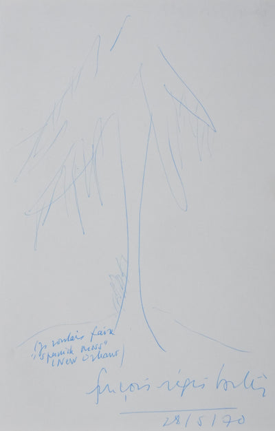 Autographe original de François REGIS BASTIDE (vue générale) - Crédit photo : Galerie Art.Paris