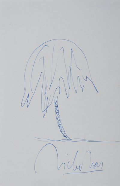 Autographe original de Michel DROIT (vue générale) - Crédit photo : Galerie Art.Paris