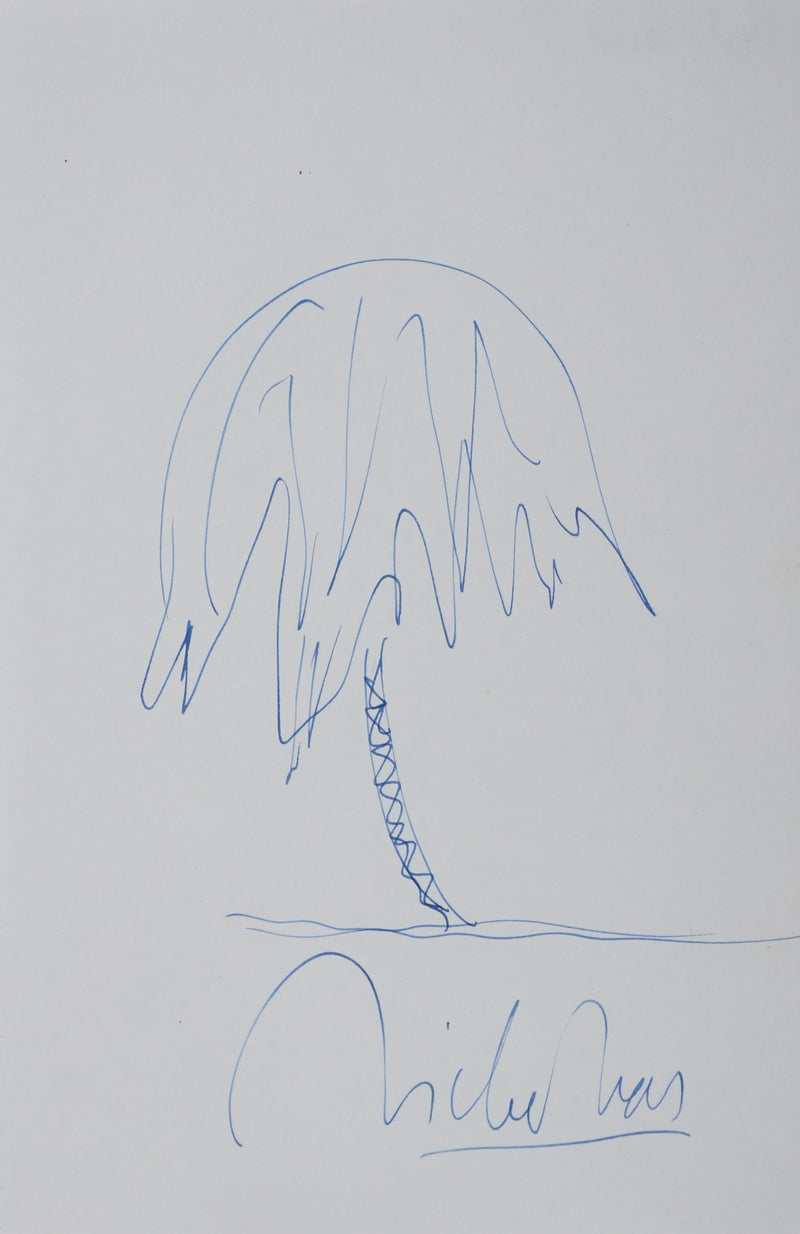 Autographe original de Michel DROIT (vue générale) - Crédit photo : Galerie Art.Paris